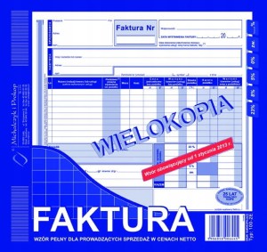 100-2E 2/3 A4 80 kartek Faktura