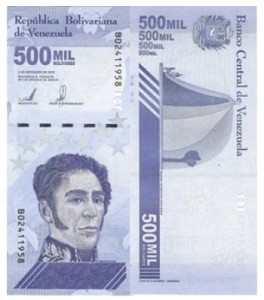 Banknot 500000 bolivares (2020) Wenezuela