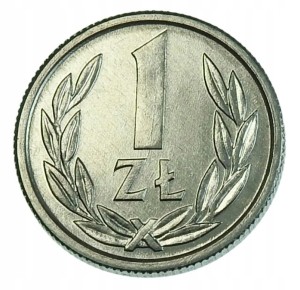 1 złoty 1989 rok mennicza
