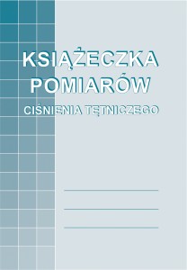 KSIĄŻECZKA POMIARÓW CIŚNIENIA TĘTNICZEGO M-910-5 Tetis