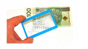 Lupa karta kredytowa soczewka kieszonkowa fresnela kartka 85x55mm