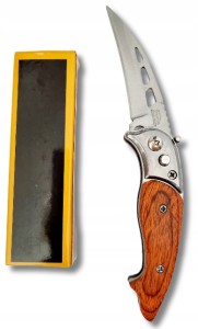 Scyzoryk nóż boczny sprężynowy 14,5cm składany Survival