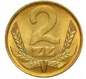 2 złote 1987 rok mennicza