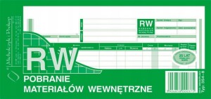 354-8 Pobranie materiałów wewnętrzne