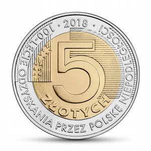 100 LECIE ODZYSKANIA NIEPODLEGŁOŚCI 2018 5 ZŁ