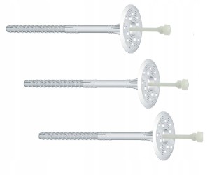 KOŁKI ŁĄCZNIKI IZOLACJI DO STYROPIANU LFN 10x300mm 100 SZTUK KLIMAS