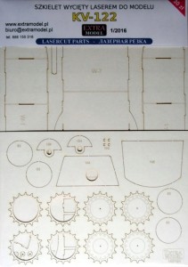 SZKIELET WYCIĘTY LASEREM KV-122_ 1:25 EXTRAMODEL