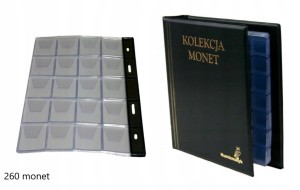 ALBUM KLASER NA MONETY NA 260 MONET NUMIZMATYK OKAZJA