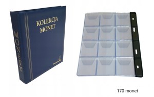ALBUM KLASER NA MONETY NA 170 DUŻYCH MONET NUMIZMATYK OKAZJA