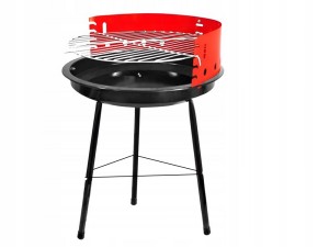 Grill węglowy brykietowy ogrodowy okrągły przenośny turystyczny na biwak