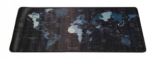 Mata neoprenowa podkładka na biurko 40x90cm mapa świata