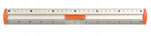 TETIS LINIJKA ALUMINIOWA 30CM BL040-PC POMARAŃCZOW