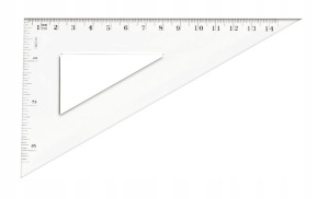 TETIS EKIERKA PROSTOKĄTNA 14,5CM PLASTIK BL004-B