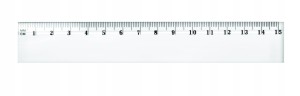 TETIS LINIJKA 15CM PLASTIKOWA BL002-A
