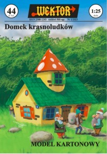 MODEL KARTONOWY DOMEK KRASNOLUDKÓW WEKTOR