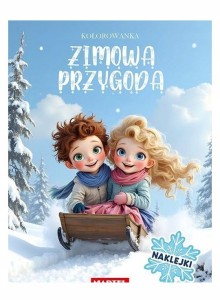 Książeczka Kolorowanka z naklejkami Zimowa przygoda Martel