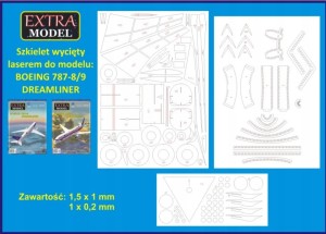 SZKIELET WYCIĘTY LASEREM BOEING 787-8/9/10 DREAMLINER EXTRAMODEL