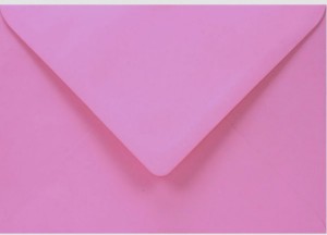 Koperta ozdobna gładka kolorowa B6 125x175 Bubblegum różowa 120g 10 SZTUK