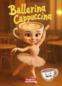 Kolorowanka książeczka z naklejkami BR - Ballerina Cappuccina Martel