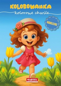 Kolorowanka książeczka z naklejkami Kolorowe chwile Martel