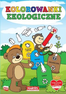 Kolorowanki książeczka Ekologiczne - segregacja śmieci Martel