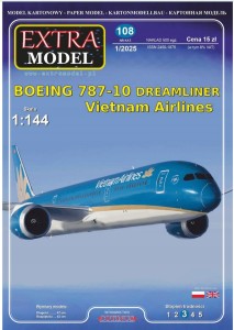 MODEL KARTONOWY Boeing 787-10 Dreamliner Vietnam Airlines EXTRA MODEL