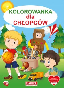 Kolorowanka kaiążeczka dla chłopców Martel