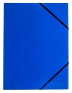TETIS TECZKA KARTONOWA Z GUMKĄ NIEBIESKA BT600-N