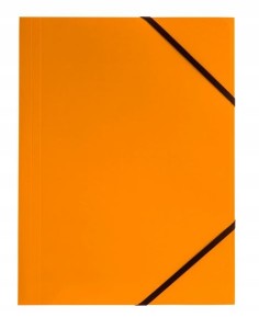 TETIS TECZKA KARTONOWA Z GUMKĄ POMARAŃCZ BT600-P