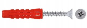 KOŁKI ROZPOROWE SFXP 10x50 Z WKRĘTEM 60mm 1 SZTUKA