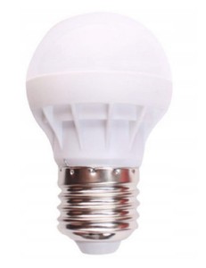 #18 ŻARÓWKA LED 7W E27 KULKA BARWA CIEPŁA