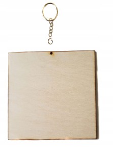 #93A Kwadrat brelok 80x80mm Scrapki Decoupage