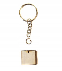 #87A Kwadrat brelok 20x20mm Scrapki Decoupage
