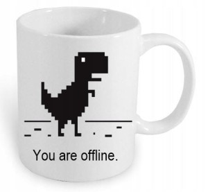 KUBEK Z NADRUKIEM PREZENT YOU ARE OFFLINE