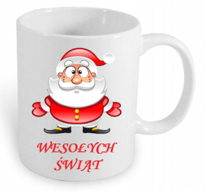KUBEK Z NADRUKIEM MIKOŁAJ WESOŁYCH ŚWIĄT