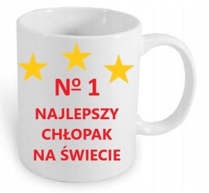 KUBEK Z NADRUKIEM PREZENT NAJLEPSZY CHŁOPAK