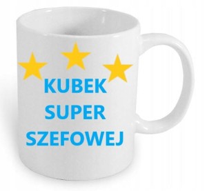 KUBEK Z NADRUKIEM SUPER SZEFOWA PREZENT