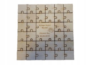 Księga Gości Puzzle Komunia Chrzciny 33el
