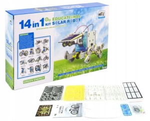 1002 ZESTAW SOLARNY EDUKACYJNY ROBOT 14 W 1