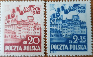 Fi 671 - 672 22 lipca 1953 2 znaczki