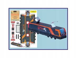 MODEL KARTONOWY LOKOMOTYWA ELEKTRYCZNA EXTRA MODEL